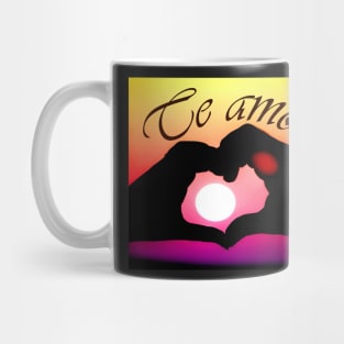 Te amo (I love you in Spanish) - Pop art Mug